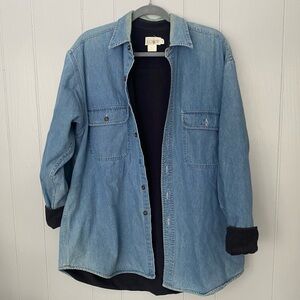 Vintage J. Crew Light Blue Denim Jacket Button up